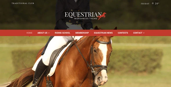 Equestrian – Horses and Stables WordPress Theme